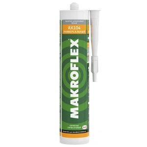 Герметик Makroflex АX104, универсальный, силиконовый, белый (290 мл) 2670541