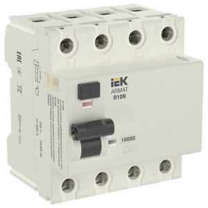 УЗО ИЭК ARMAT R10N 4P 40А 30мА тип AC (ВДТ)
