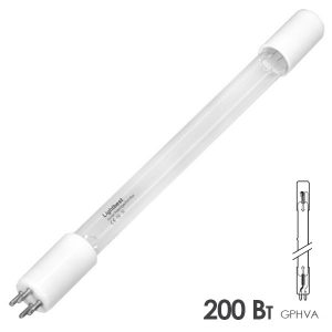 Лампа амальгамная LightBest GPHVA 1145T6L/4P 200W 2,2A (NNI 201/107 XL, NIQ 201/107 XL, Р-19200P)
