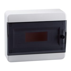 Щит навесной КЭАЗ OptiBox P-BNK-2-12-IP41 12 модулей прозрачная черная дверца IP41 (электрический шкаф)