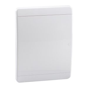 Щит встраиваемый КЭАЗ OptiBox P-BVN-2-24-IP41 24 (2x12) модулей непрозрачная белая дверца IP41