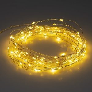 Садовая гирлянда ЭРА ERASF22-42 на солнечной батарее Нить теплый свет 100 microLED, 10м IP44