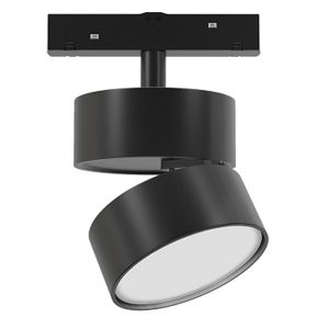 Светильник трековый магнитный ЭРА TRM20-5-10W3K-B NOVA 48V 10Вт 3000K с направленным светом черный