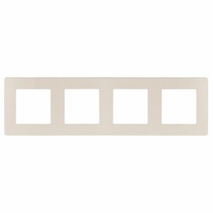 Рамка на 4 поста Эра 12 Сатин, слоновая кость 12-5104-02 (бежевый)