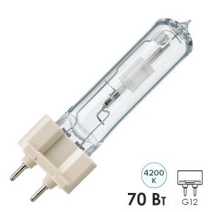 Лампа металлогалогенная Philips CDM-T 70W/942 4200K G12 (МГЛ)