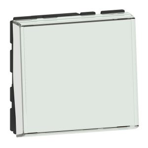 Кнопочный переключатель Legrand Mosaic -2М с держателем этикеток 6A белый New