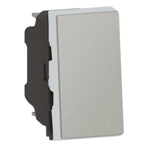 Переключатель Legrand Mosaic -1М алюминий New