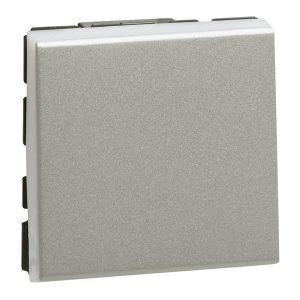 Промежуточный переключатель Legrand Mosaic -2М алюминий New