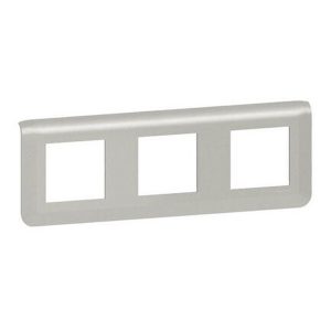 Рамка Legrand Mosaic 3х2 модуля алюминий New