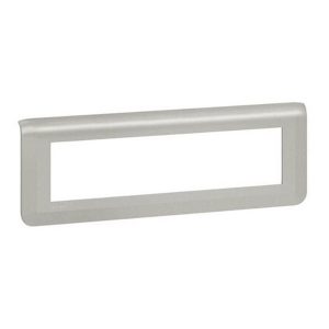 Рамка Legrand Mosaic 8 модулей алюминий New