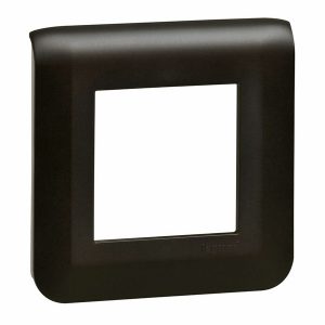 Рамка Legrand Mosaic 2 модуля матовый черный New