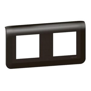 Рамка Legrand Mosaic 2х2 модуля матовый черный New
