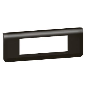 Рамка Legrand Mosaic 6 модулей матовый черный New