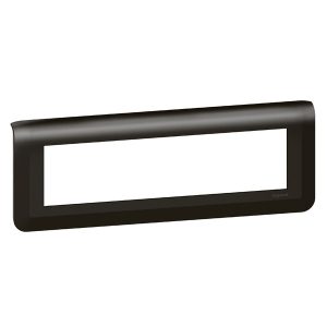 Рамка Legrand Mosaic 8 модулей матовый черный New