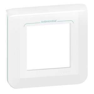 Рамка Legrand Mosaic 2 модуля антимикробная New