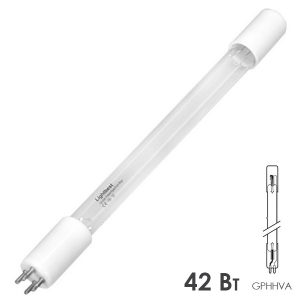 Лампа амальгамная LightBest GPHHVA 357T5L/4 42W 1,2A (P-1542, J-1542)