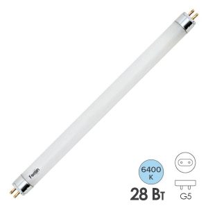 Люминесцентная линейная лампа Feron EST14 T5 G5 28W 6400K 1163mm дневного света