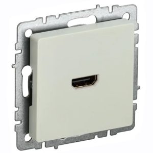 Розетка HDMI ИЭК BRITE бежевый (РHDMI ИЭК BRITE-0-БрКр)
