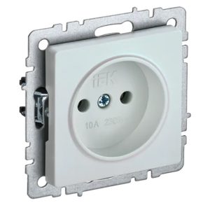 Розетка ИЭК BRITE 2P 10А жемчуг (РС10-1-0-БрЖ)