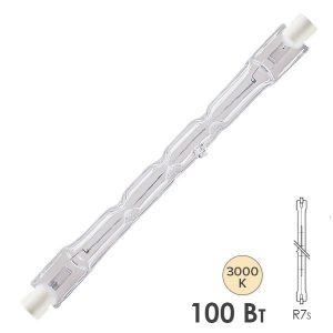 Лампа галогенная линейная Foton HL 78 100W R7s 220V 74.9mm