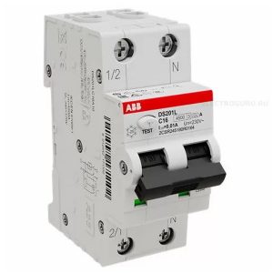 Дифференциальный автомат ABB DS201L C6A 10mA А 1P+N 6кА (2CSR255040R1064) замена 2CSR245140R0164 (дифавтомат, АВДТ)