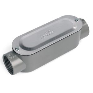Коробка распределительная Fortisflex КРВ 38 (1 1/2”) проходная для металлорукава IP65 серая