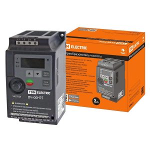 Преобразователь частоты TDM ПЧ-00H75 230В 50Гц выходной ток 5А 0,55-0,75кВт