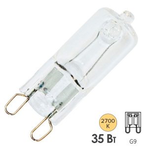 Лампа галогенная капсульная Feron HB9/JCD9 35W 230V JCD9/G9