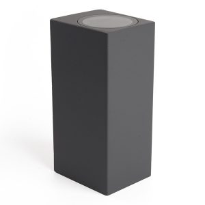 Светильник садово-парковый Бостон Feron DH051 35W 2хGU10 230V IP65 серый прямоугольник на стену