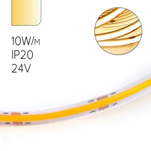Светодиодная COB лента Feron LS530 320SMD(2110) 10W/м 3000K 24V IP20 5000x8x1.8mm