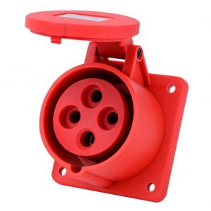 Розетка для скрытой проводки DEKraft 314 3Р+РЕ 16А 380В IP44 РЩ-103