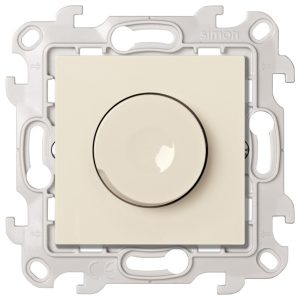Светорегулятор Simon 24 Harmonie LED поворотно-нажимной проходной 6-60Вт, слоновая кость (бежевый)