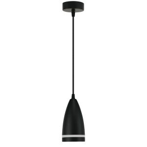 Светильник потолочный на подвесе Feron HL3648 под лампу GX53 max 15W 230V черный IP20 D85*H160