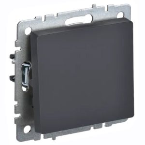 Переключатель перекрестный 1-клавишный ИЭК BRITE 10А графит (ВС10-1-3-БрГ)