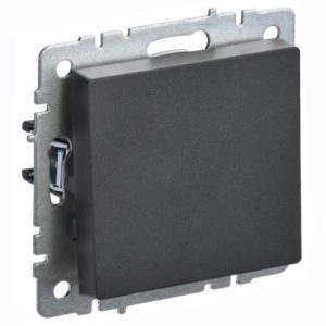 Переключатель перекрестный 1-клавишный ИЭК BRITE 10А черный (ВС10-1-3-БрЧ)