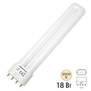 Лампа компактная люминесцентная Osram Dulux L 18W/830 3000K 2G11 тепло-белая