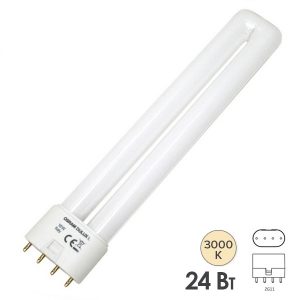 Лампа компактная люминесцентная Osram Dulux L 24W/830 3000K 2G11 тепло-белая