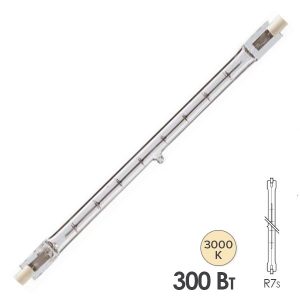 Лампа галогенная линейная LightBest LBH 9068 300W 220V R7s 118mm