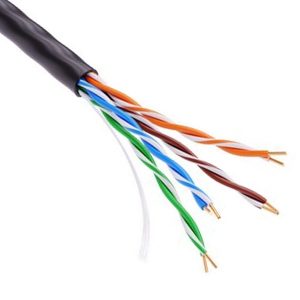 Кабель витая пара DKC неэкранированный U/UTP 4х2х24AWG cat 5e Pe черный [305м] (провод для интернета)