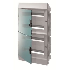 Шкаф в нишу ABB Mistral41 72М (4x18) зеленая дверь с клеммным блоком 41A18X42