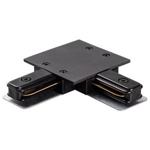 Коннектор JazzWay PTR/R CL-BL черный L - образный (встраиваемый)