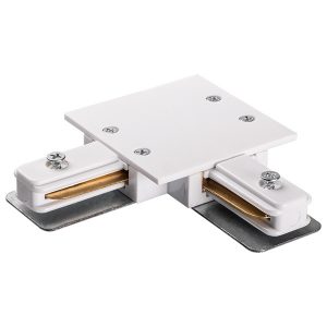Коннектор JazzWay PTR/R CL-WH белый L - образный (встраиваемый)