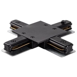 Коннектор JazzWay PTR/R CX-BL черный X - образный (встраиваемый)