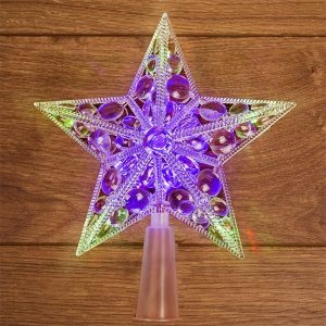 Фигура светодиодная Звезда на елку Neon-Night 10LED 17см RGB
