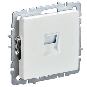Розетка компьютерная ИЭК BRITE RJ45 кат.6 жемчуг (РК10-БрЖ)