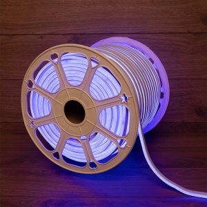 Гибкий неон LED SMD 8х16 мм, двухсторонний, синий, 120 LED/м, бухта 100 м