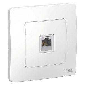 Розетка компьютерная SE Blanca RJ45, категория 5E с/у белый
