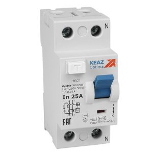УЗО КЭАЗ ВДТ OptiDin DM63-2225-AC-УХЛ4 2Р 25А 30мА тип AC 6кА (ВДТ)