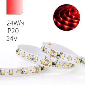 Светодиодная лента Foton FL-Strip 2835-S120-R 24W/m RED 24V IP20 красный 10x5m