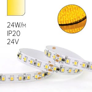 Светодиодная лента Foton FL-Strip 2835-S120-Y 24W/m YELLOW 24V IP20 желтый 10x5m